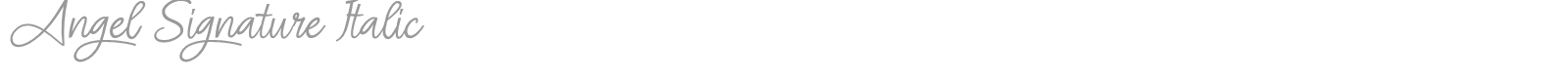 Angel Signature font preview